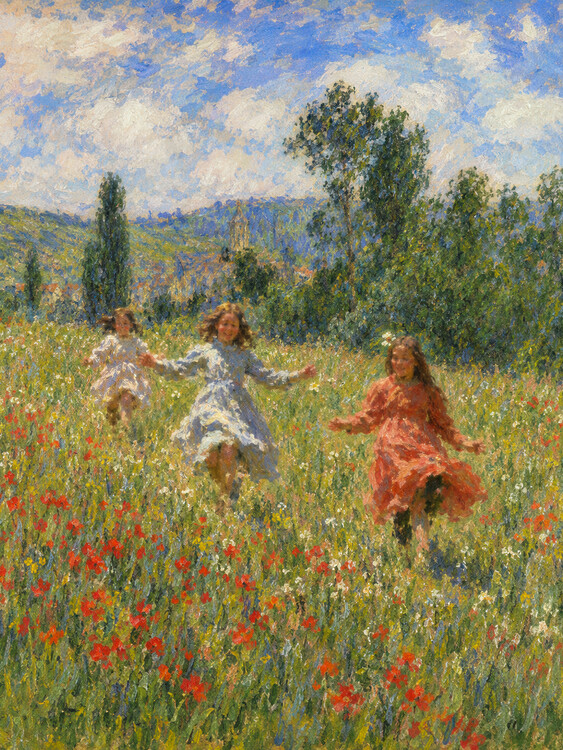 Plakát Little House On The Prairie inspired by Claude Monet