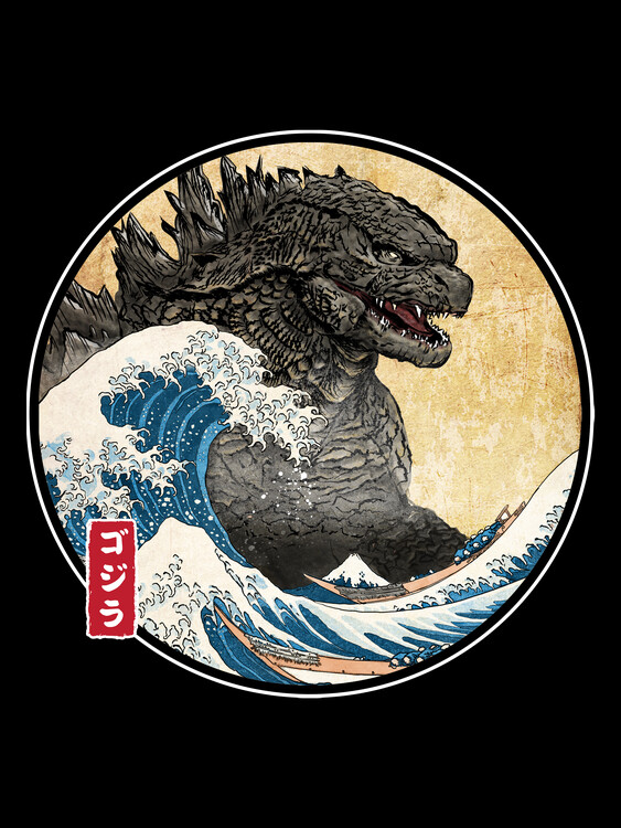 Póster The Great Gojira off Kanagawa