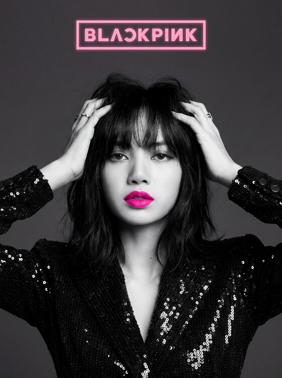 Plakát BLACKPINK Lisa: Monochrome Glamour & Neon Fuchsia