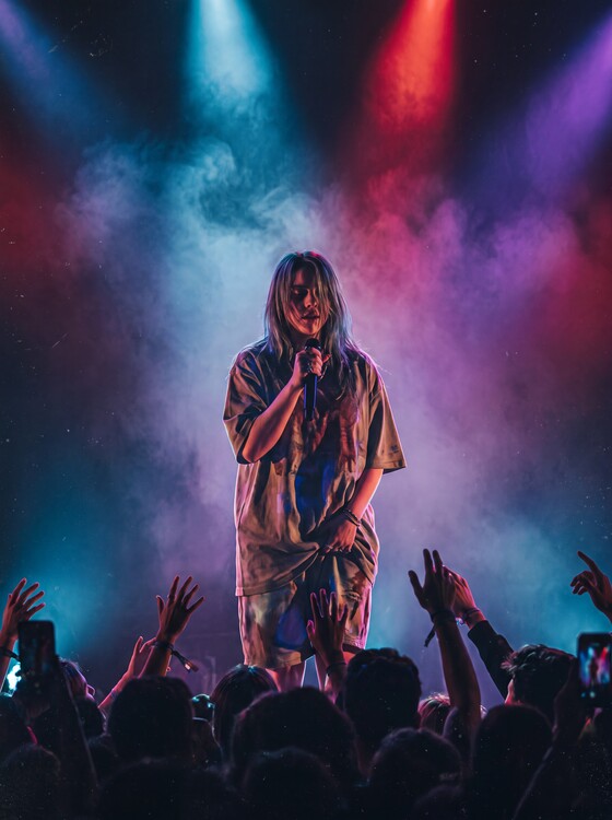 Plakát Billie Eilish Live in Concert Spotlight