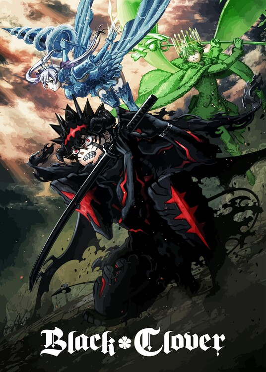 Plakát Fan Art Black Clover Anime Portrait