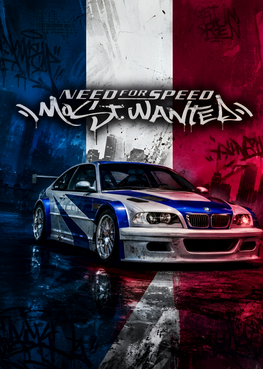 Plakát Iconic NFS Most Wanted BMW M3 GTR