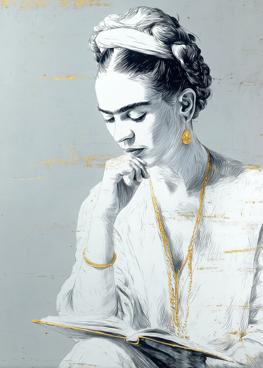 Плакат Elegant Woman Reading