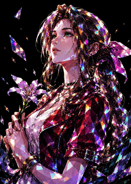 Samolepka crystallity style Aerith Gainsborough