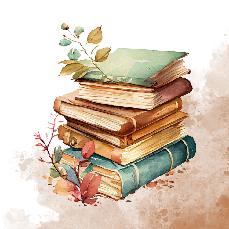 Plakát Rustic Autumn Books