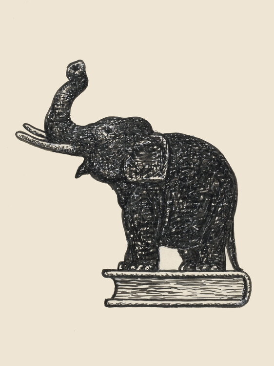 Obraz na plátně Olifant Op Boek 1935