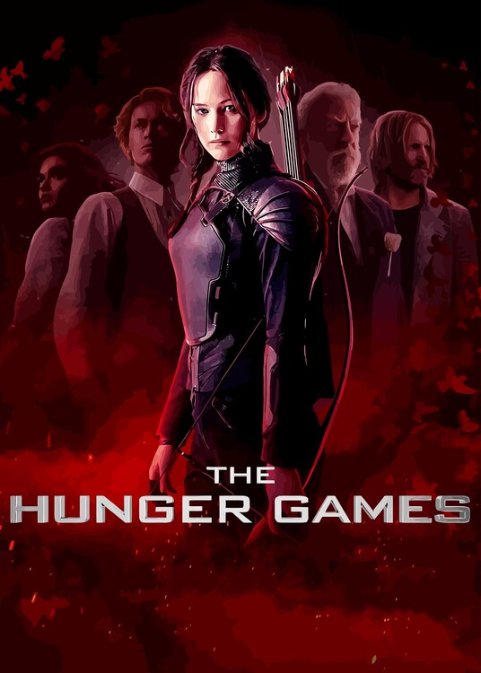 Plakát Book Cover The Hunger Games Portrait