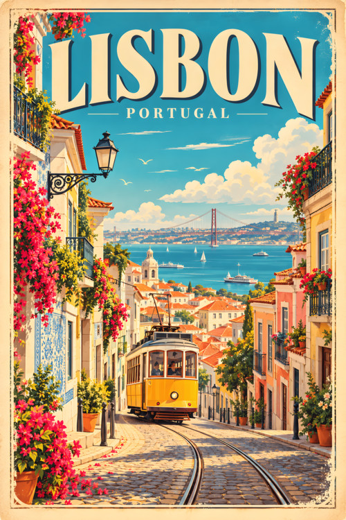 Plakát Vintage Lisbon: Portuguese Beauty Vol 2.