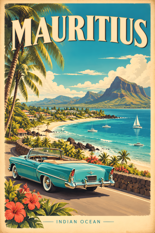 Plakát Mauritius Island Odyssey: Vintage Travel Poster Vol 2.