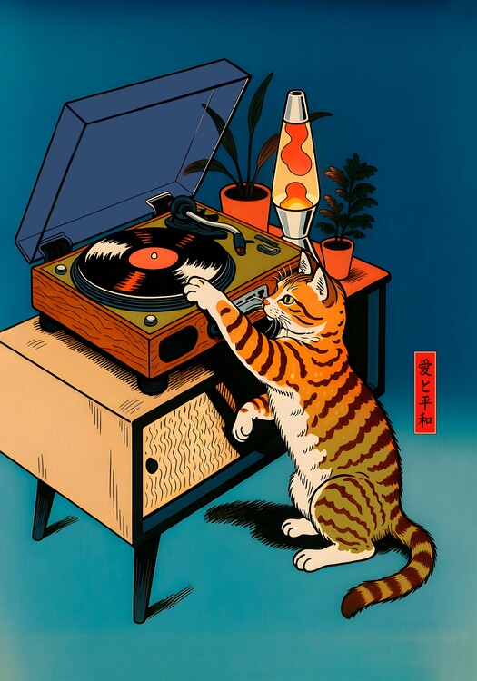 Plakát Feline Groove