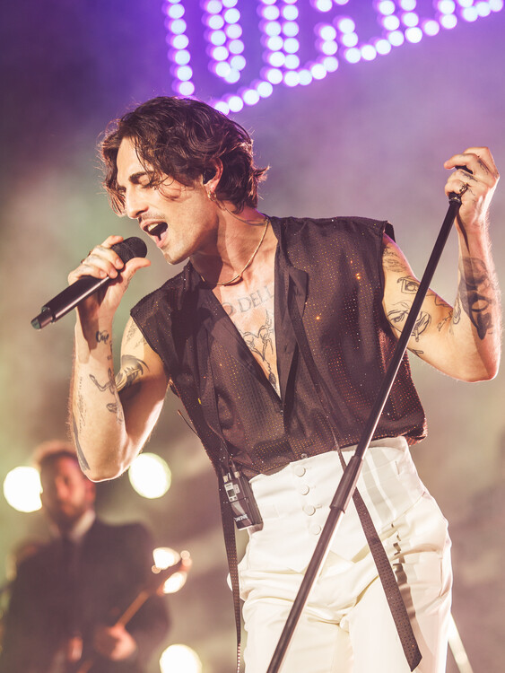 Plakát Damiano David Performs In Madrid