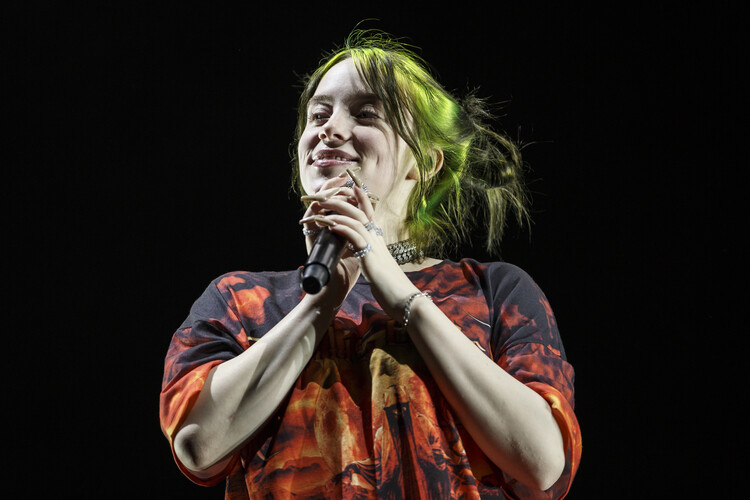 Obraz na plátně Billie Eilish Concert In Barcelona