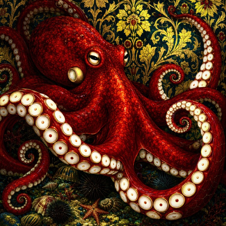 Plakát Octopus 1 The Verdant Oracle