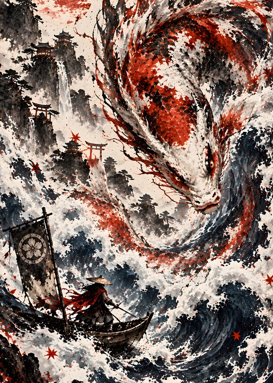Plakát Rise of the Blood Koi Dragon