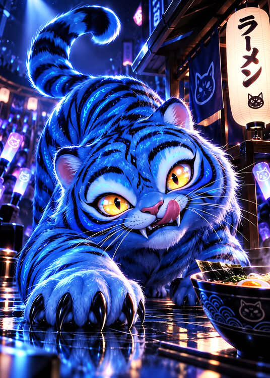 Plakát Derpy Tiger - KPop Demon Hunters