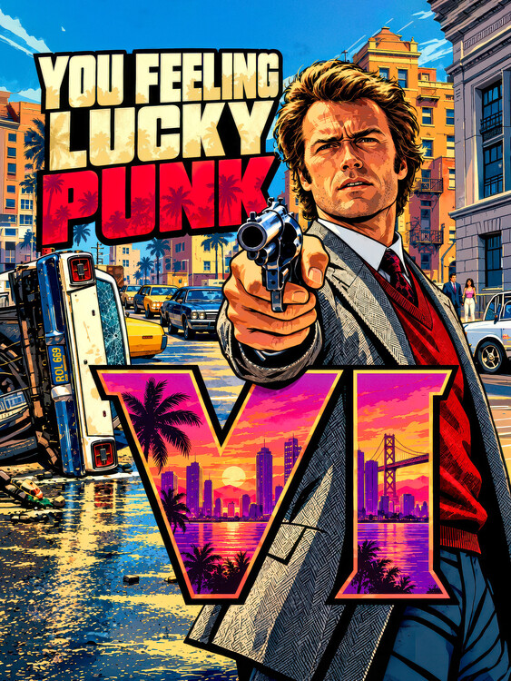 Plakát You Feeling Lucky Punk inspired by GTA 6
