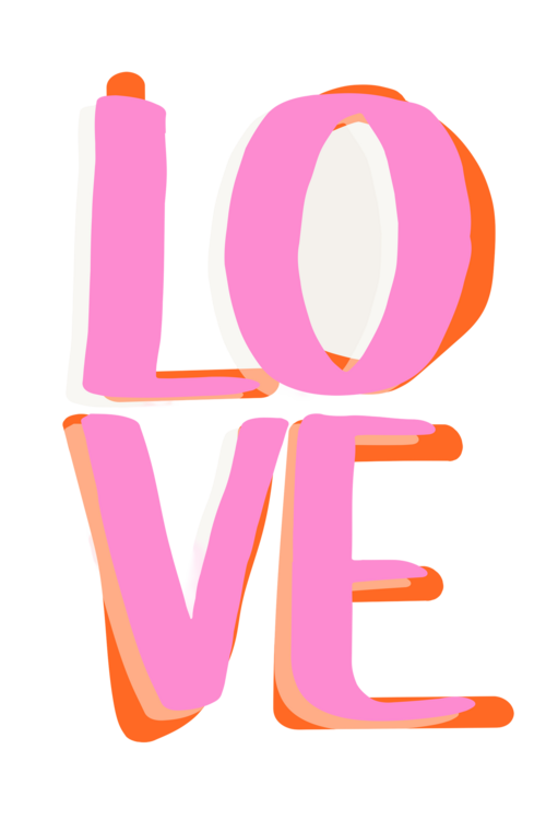 Tričko Malou Studio - Popart - Love