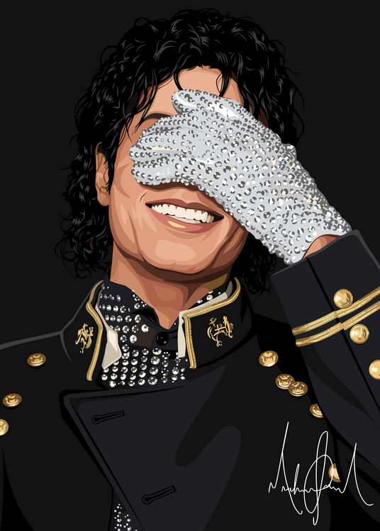 Tričko Golden Spotlight – Luxury Pop Legend Portrait