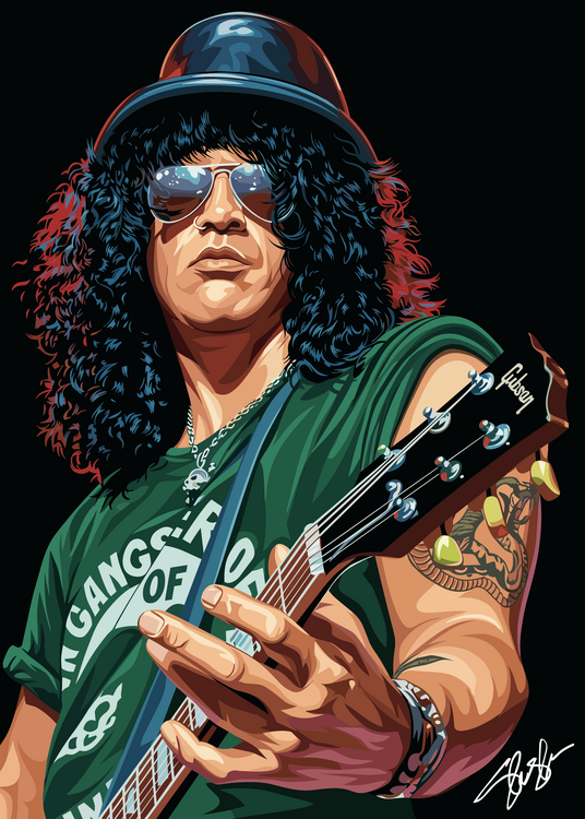 Plakát Blues Rock Rebel – Electric Guitar Legend Art