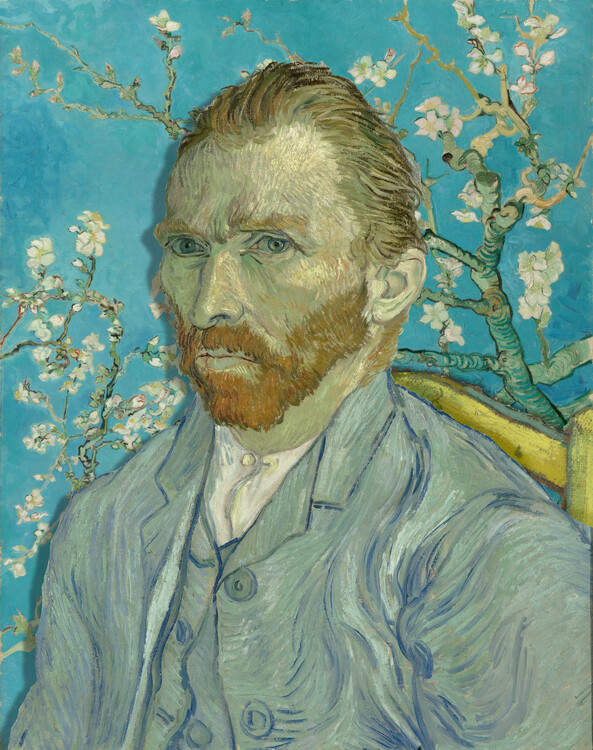 Obraz na plátně Contemplative Man Blossoms