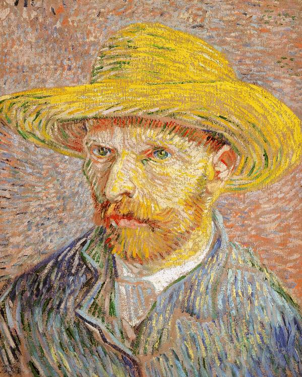 Samolepka Self Portrait With Straw Hat