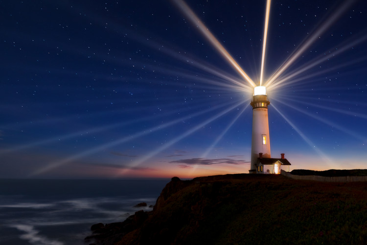 Poster Lighting of the Lens