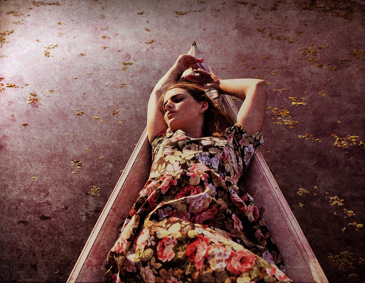 Canvas Print Evening on the lake