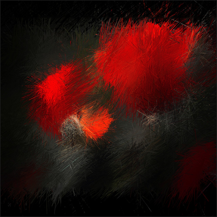 Poster fireworks in nature