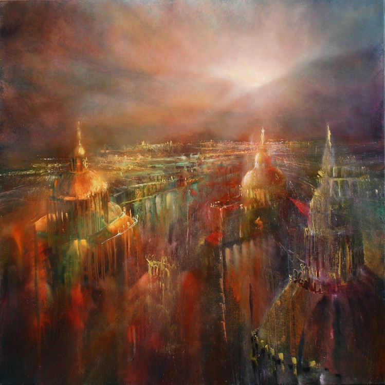 Плакат The city awakening