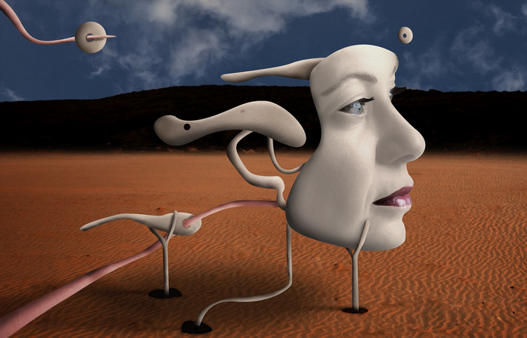 Canvas Print A Tribute to Salvador Dalí