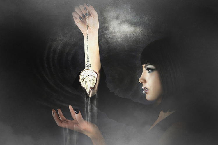 Canvas Print SECONDS RUNNING