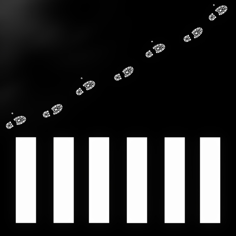 Poster the man with the wooden walking stick