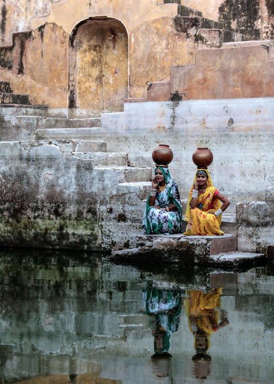 Levně Plakát, Obraz - Stepwell Reflections, Susan Moss, 30 × 40 cm