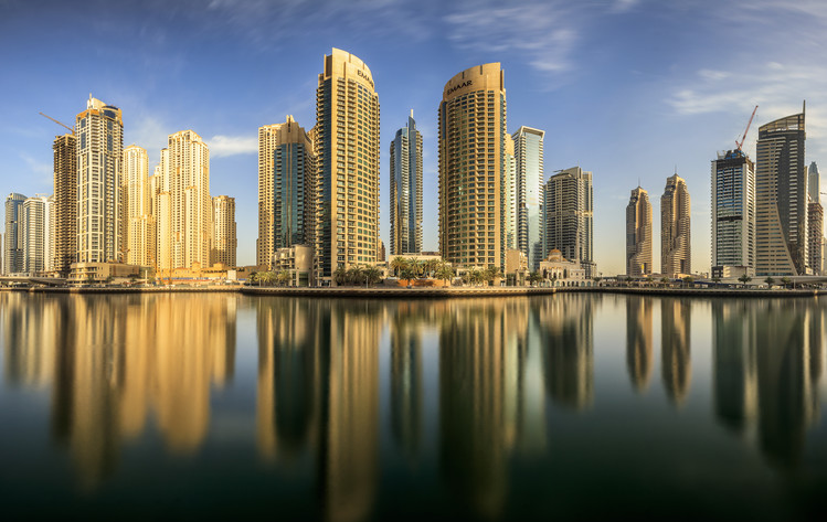 Poster Panoramic Dubai Marina