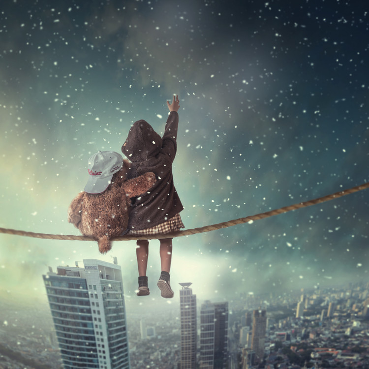 Canvas Print Let it snow