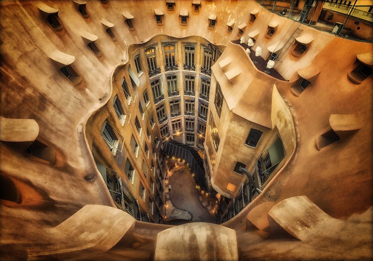 Canvas Print Casa MilA La Pedrera  Barcelona.