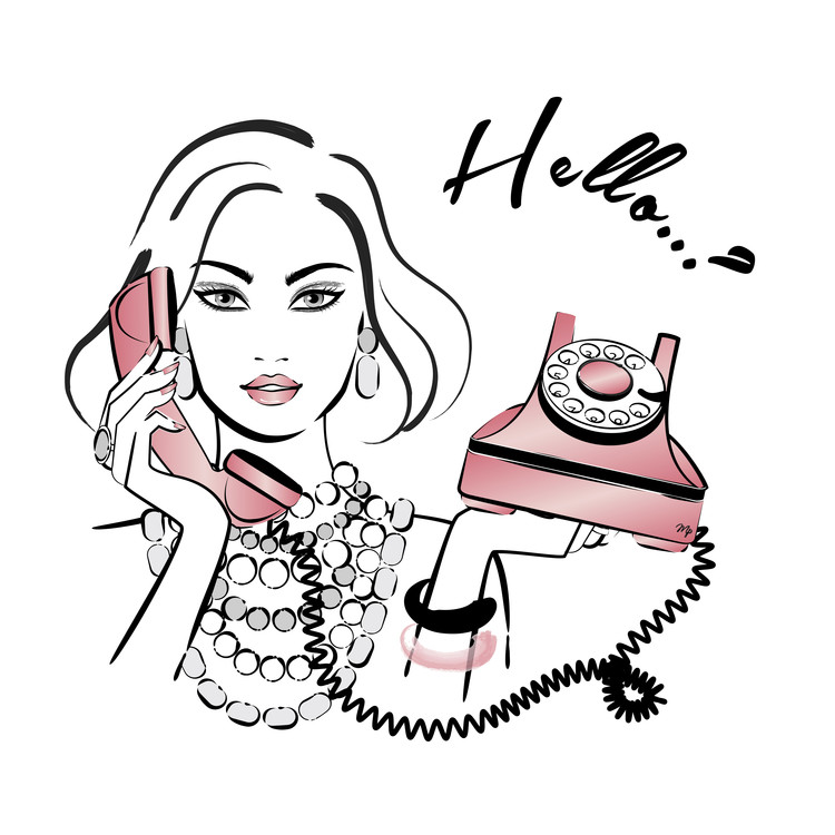 Levně Plakát, Obraz - Hello, Martina Pavlova, 40 × 40 cm