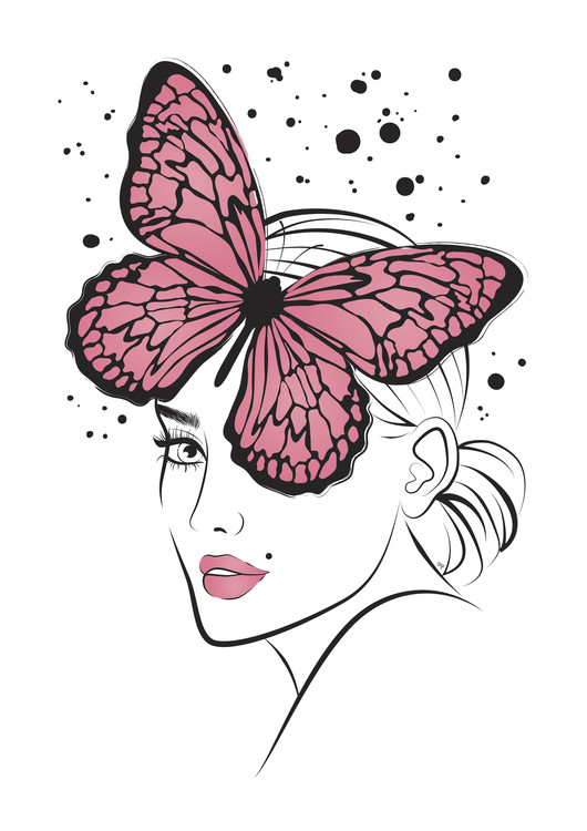 Plakat Lady Butterfly1