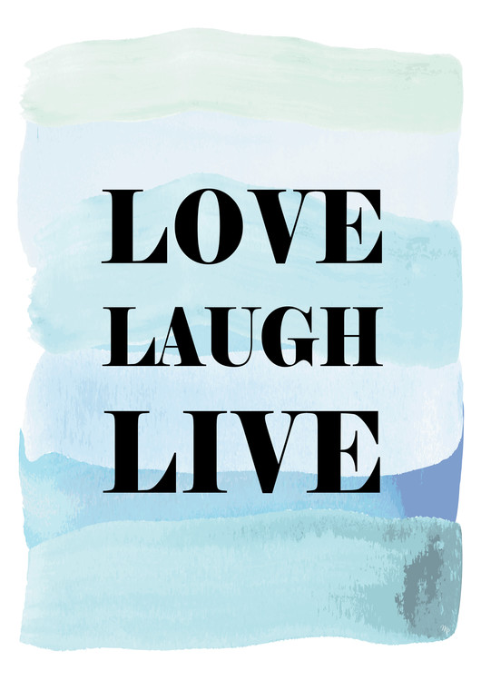 Sticker Love Laugh Live