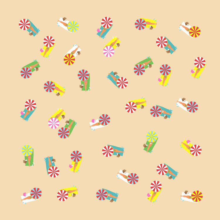 Wall Mural On the Beach