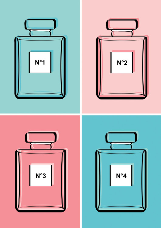 Poster Pastel perfumes