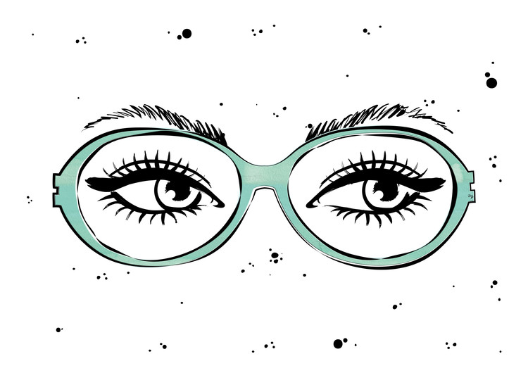 Canvas Print Eye glasses