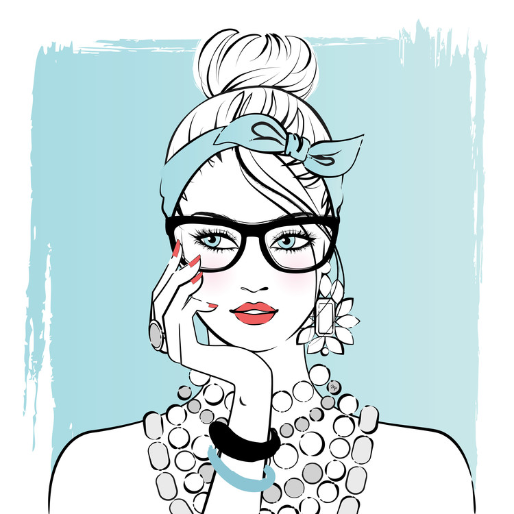 Принти на полотні Planner girl
