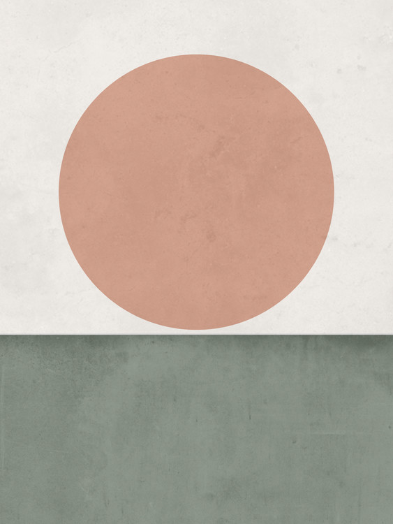 Poster abstractorangesungreen1