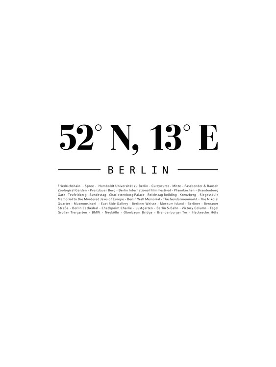 Poster coordinatesberlin