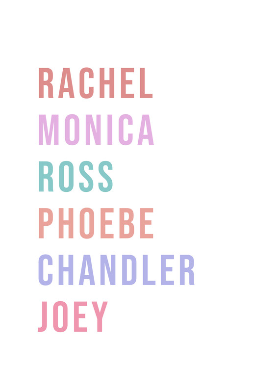 Sticker friendsnames