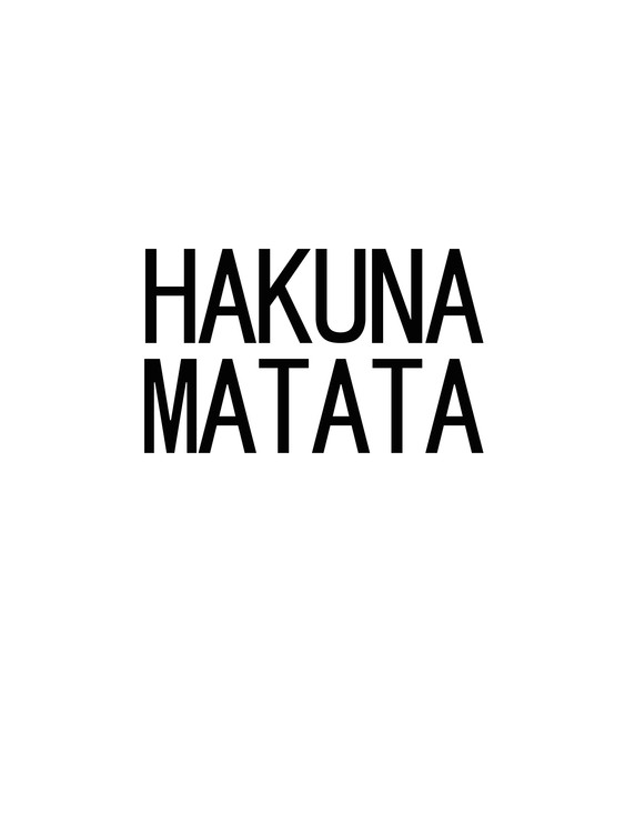 Poster hakunamatata