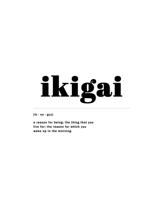 Billede på lærred ikigai1