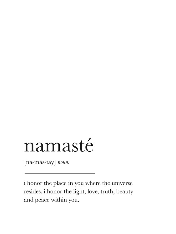 Canvas Print namaste1