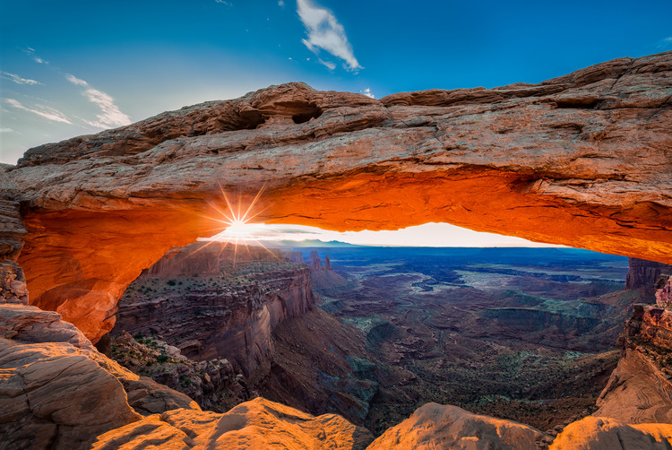 Canvas Print Sunrise at Mesa Arch